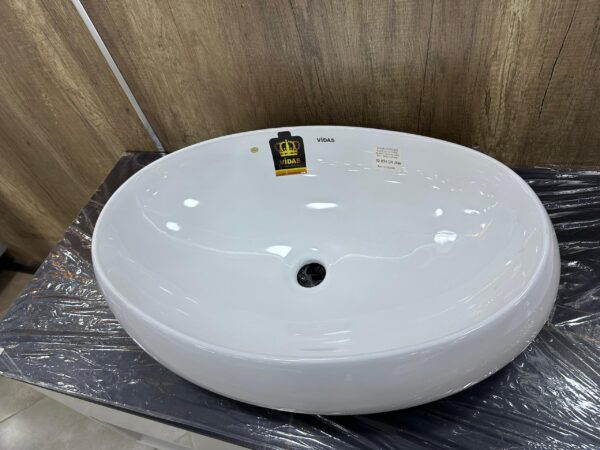 Vasque ronde– céramique blanche – Image 2