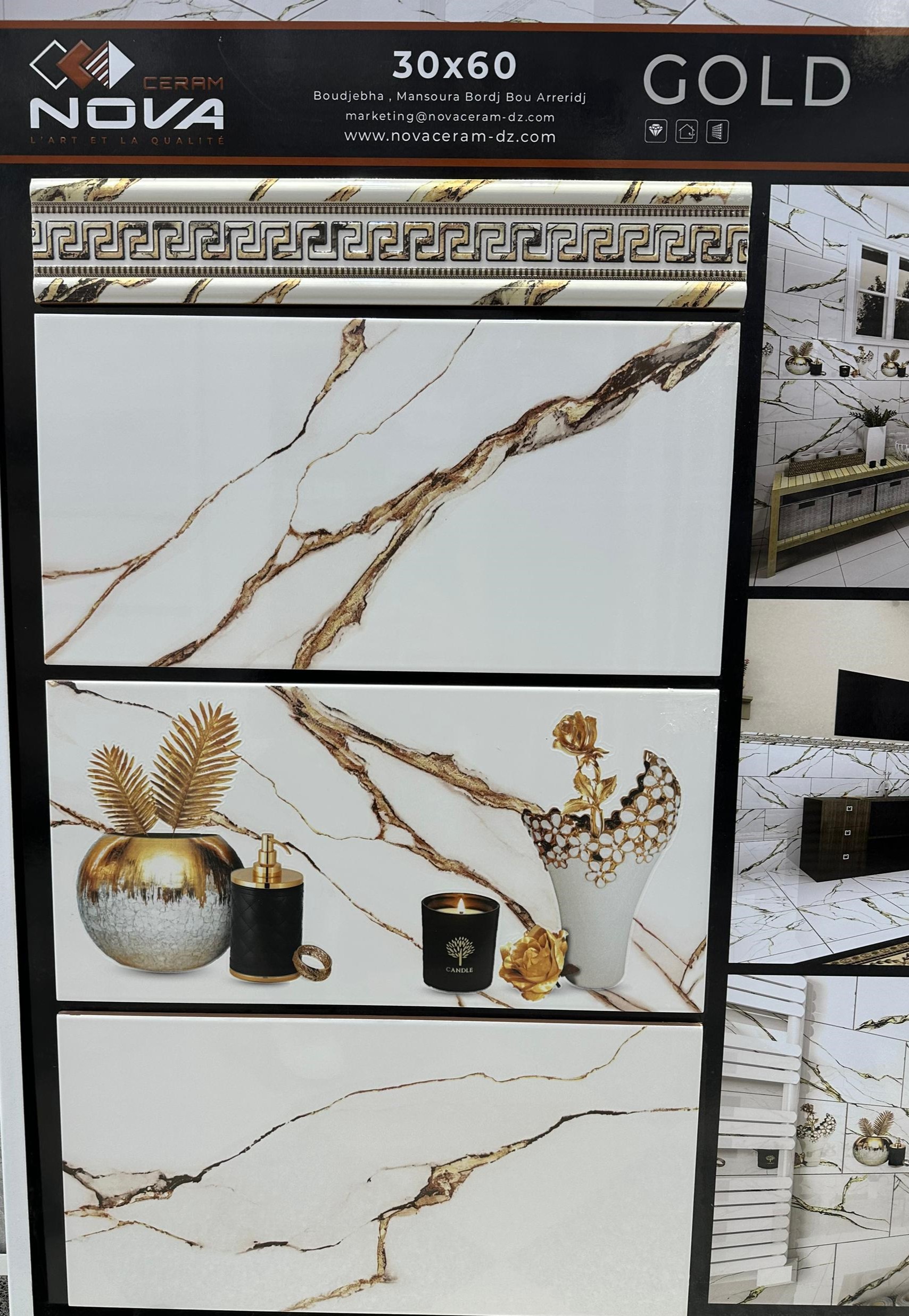 Faïence Gold 30x60 cm - Motif Salle de Bain – Image 4