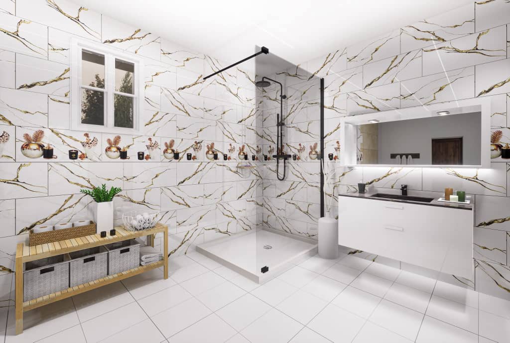 Faïence Gold 30x60 cm - Motif Salle de Bain – Image 3