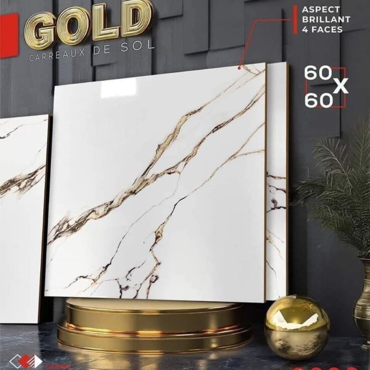 Dalle de sol Gold - 60x 60cm