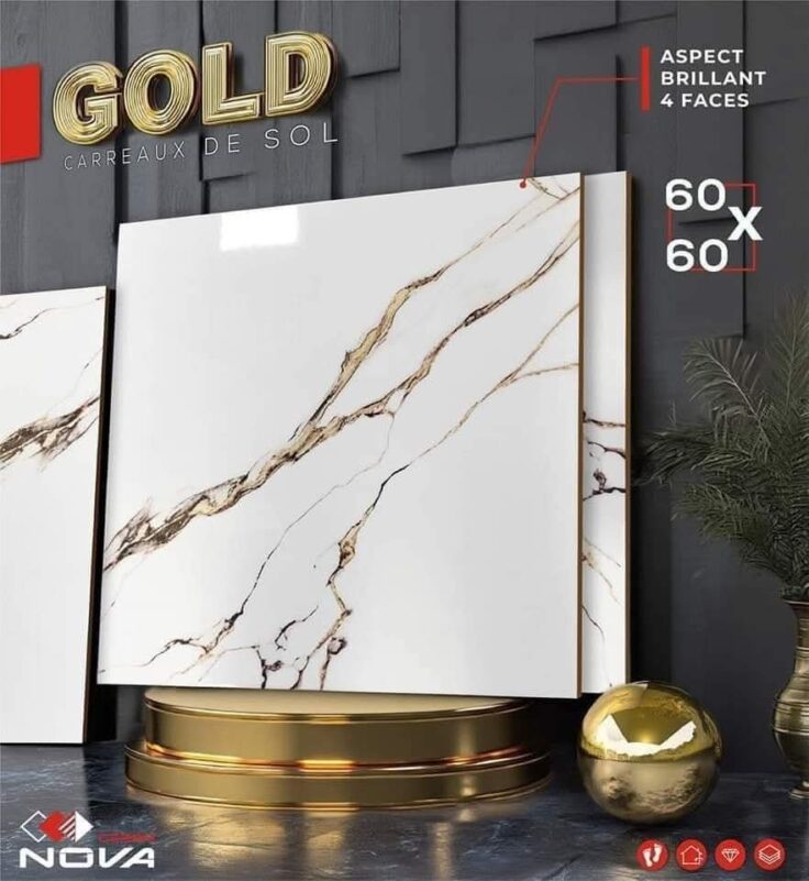 Dalle de sol Gold - 60x 60cm