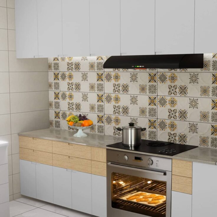 Faïence Texas Beige - 25x75 cm - Motif Mosaïque – Image 3