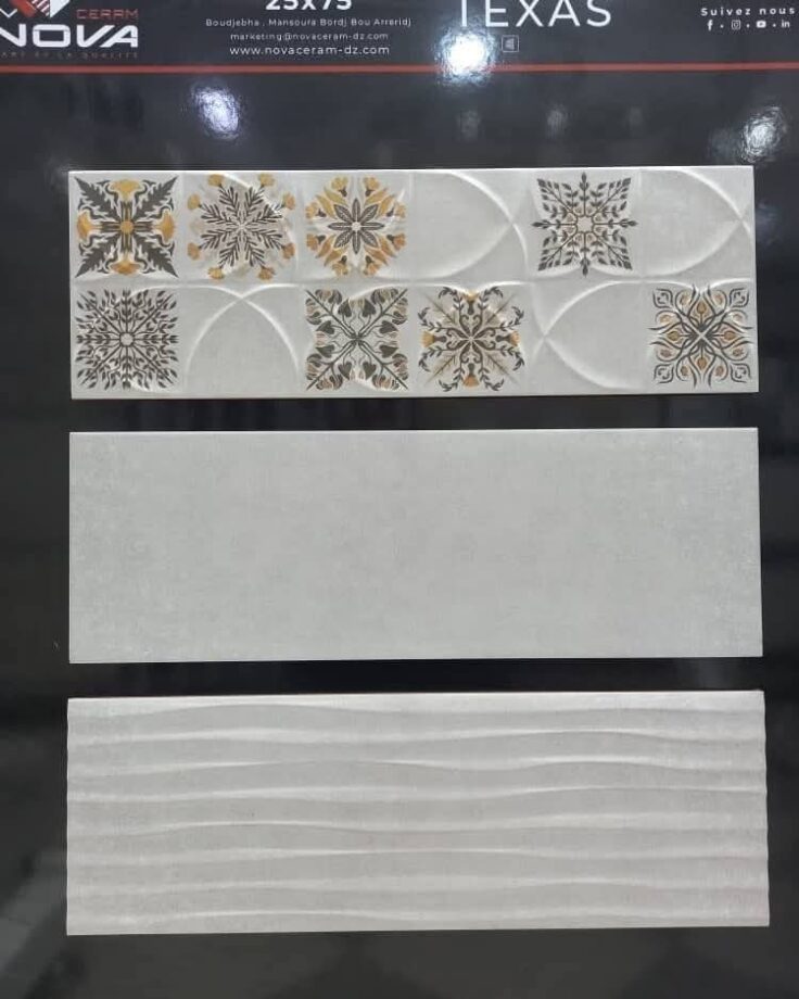 Faïence Texas Gris  25x75 cm Motif Cuisine et Mosaïque – Image 4