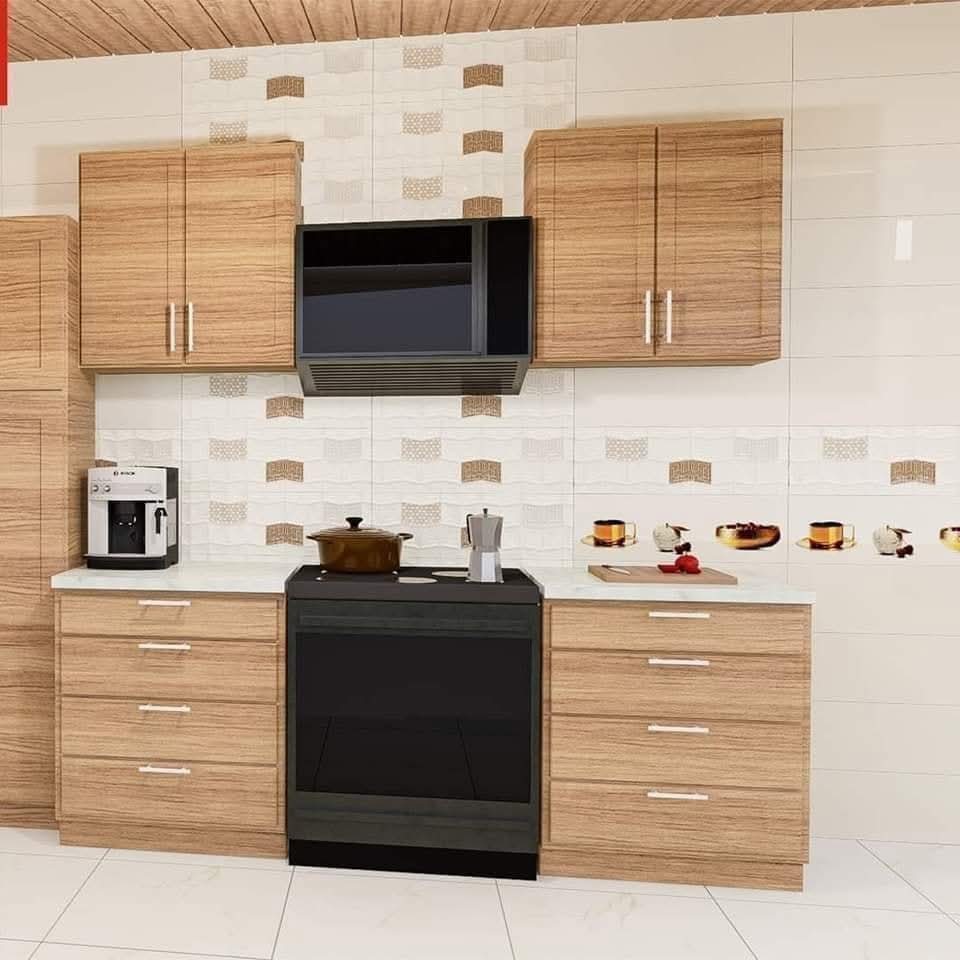 Faïence Compus Beige -25x75 cm - motif mosaïque et cuisine . – Image 4