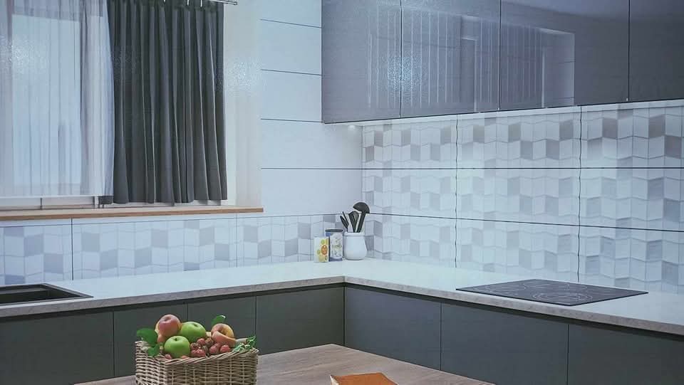 Faïence Castelo Gris 25x75 cm - motif mosaïque et cuisine – Image 3