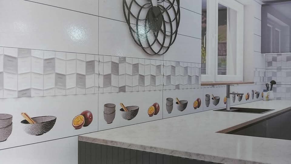 Faïence Castelo Gris 25x75 cm - motif mosaïque et cuisine – Image 2