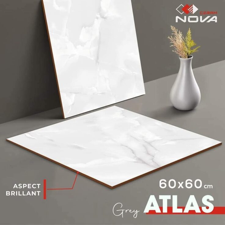 Dalle de sol Atlas Gris-60x60 cm – Image 2
