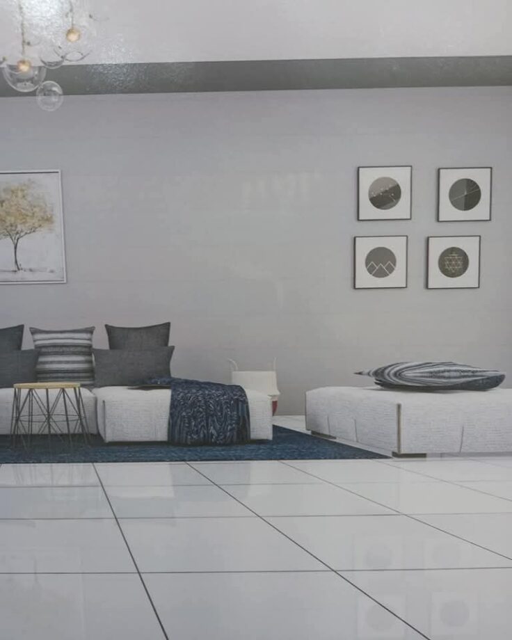 Dalle de sol Luna Beige et Gris-60x60 cm – Image 5