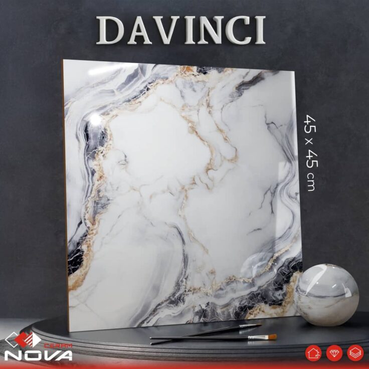 Dalle de sol Davinci -45x45cm-Brillante