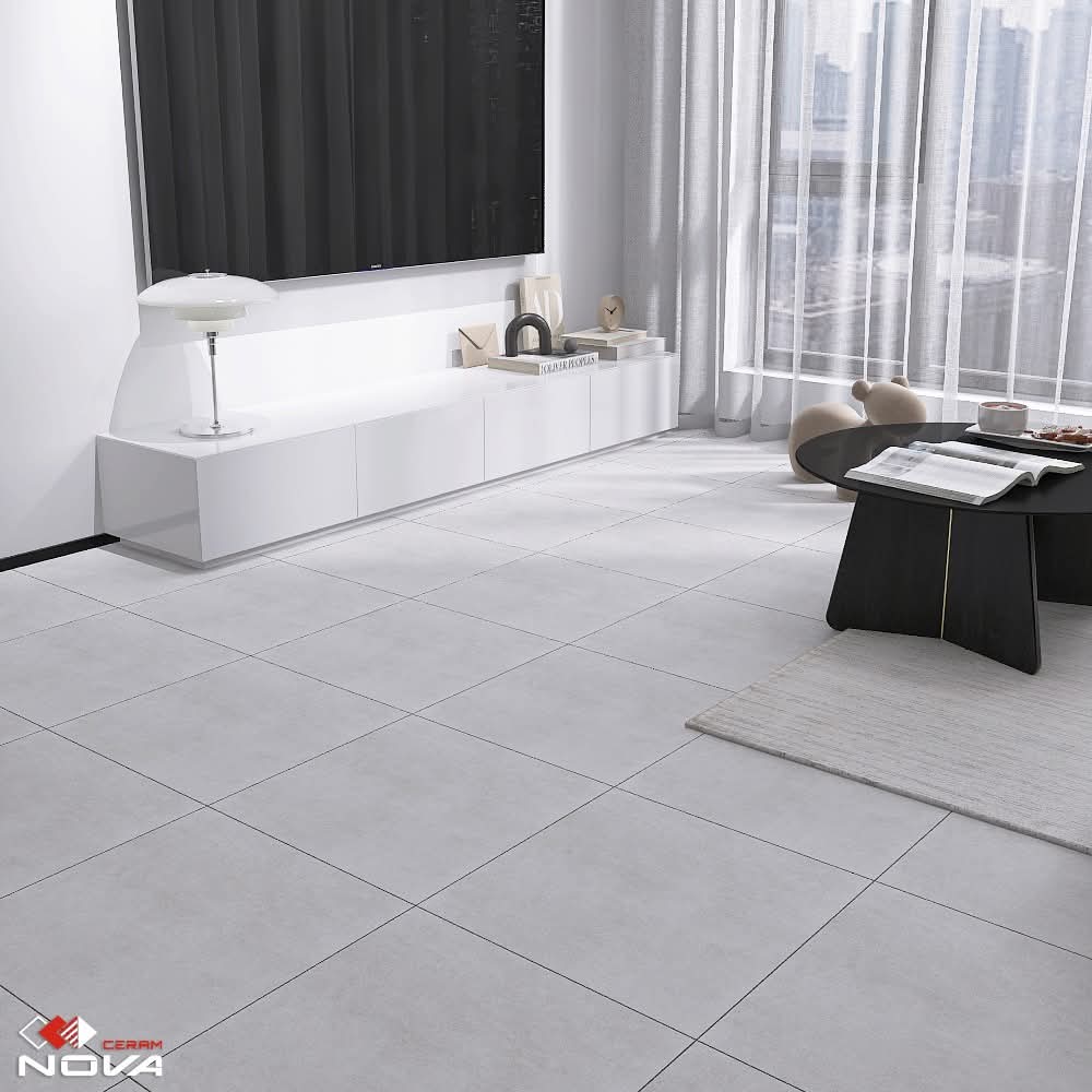 Dalle de sol Hoggar Gris et Beige -45x45cm-Mate. – Image 2