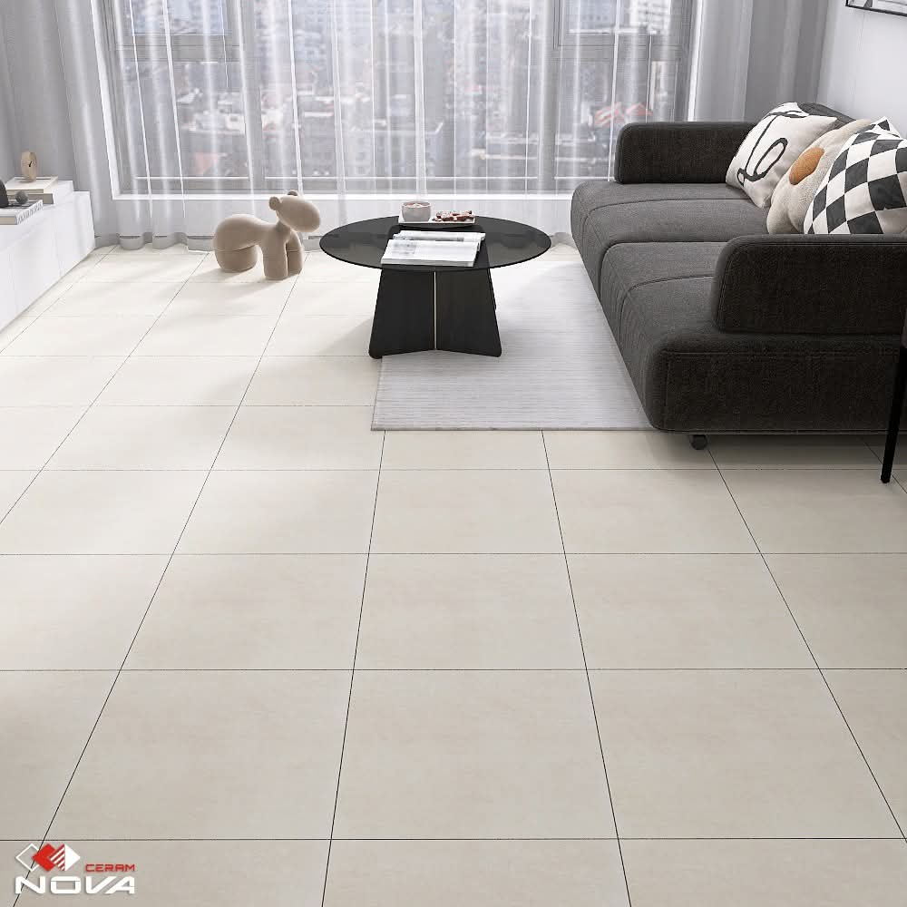 Dalle de sol Hoggar Gris et Beige -45x45cm-Mate. – Image 5