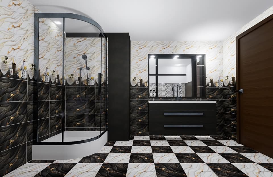 Dalle de sol Plume -33x33 cm- Mate . – Image 4