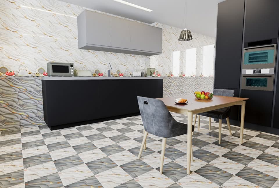 Dalle de sol Plume -33x33 cm- Mate . – Image 5