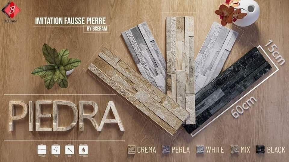 Faïence imitation Pierre 15x60cm-revetement mural .