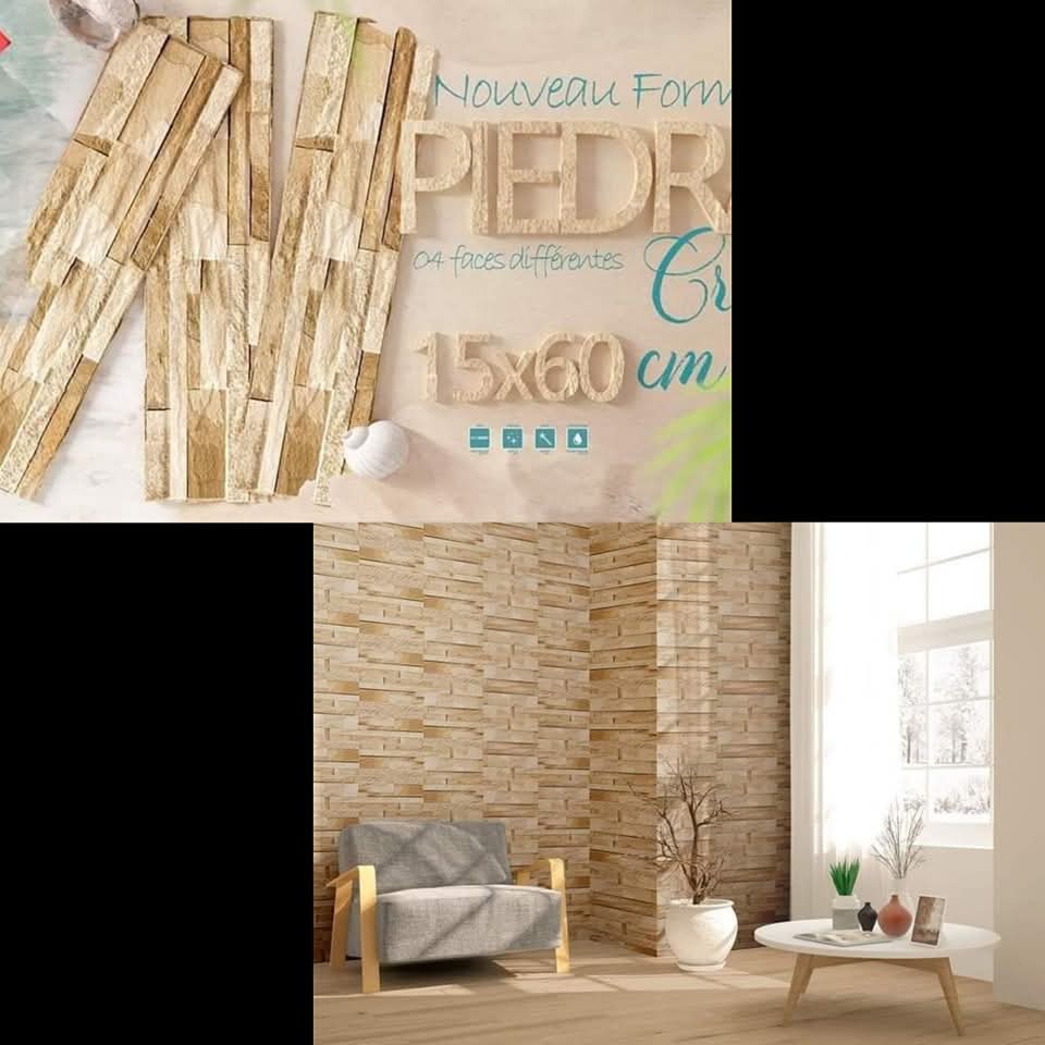 Faïence imitation Pierre 15x60cm-revetement mural . – Image 2