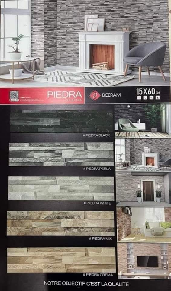 Faïence imitation Pierre 15x60cm-revetement mural . – Image 7