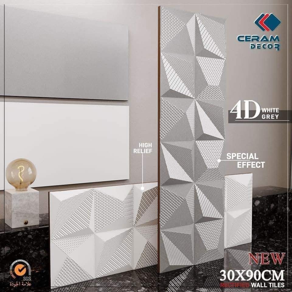 Faïence 4D 30x90 cm - motif 4D RECTIFIER – Image 2